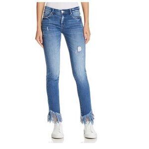 Blank NYC The Reade Classic Skinny Frayed Hem Jeans Denim Pants